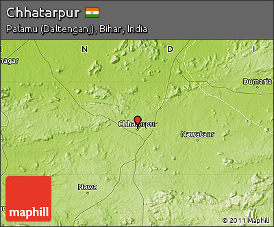 Physical Map of Chhatarpur