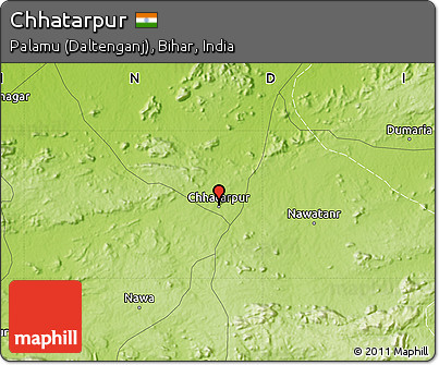 Physical Map of Chhatarpur