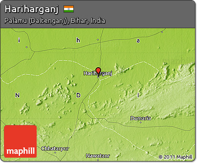 Physical Map of Hariharganj
