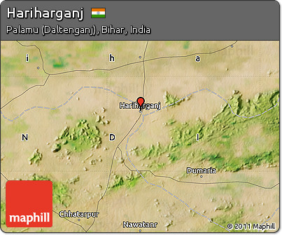 Satellite Map of Hariharganj