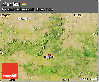 Satellite Map of Manātu