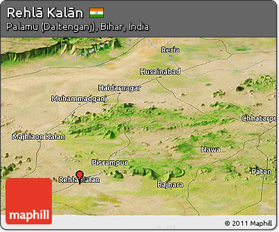 Satellite Panoramic Map of Rehlā Kalān