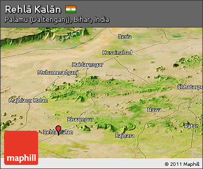 Satellite Panoramic Map of Rehlā Kalān
