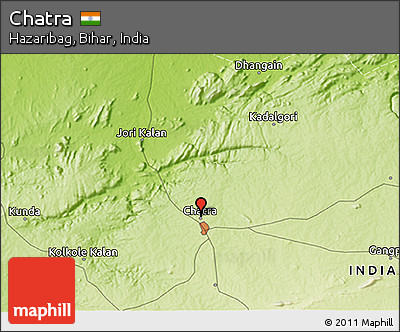 Physical 3D Map of Chatra