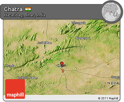 Satellite 3D Map of Chatra