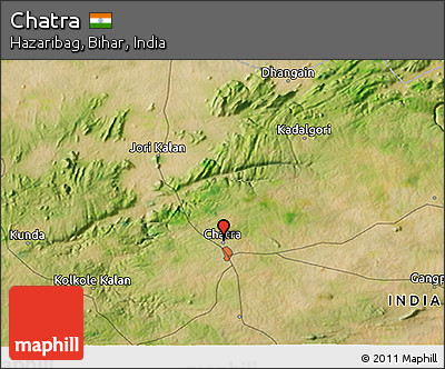 Satellite 3D Map of Chatra