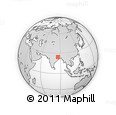 Outline Map of Gargi, rectangular outline