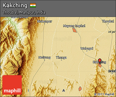 Physical Map of Kakching