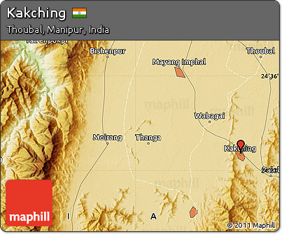 Physical Map of Kakching