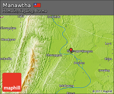 Physical 3D Map of Manawtha