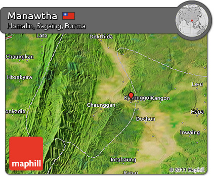 Satellite 3D Map of Manawtha