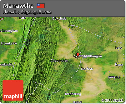 Satellite 3D Map of Manawtha