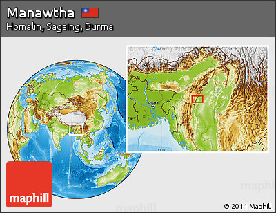 Physical Location Map of Manawtha