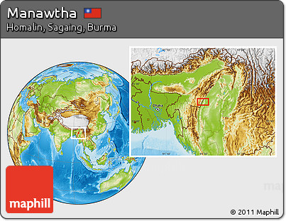 Physical Location Map of Manawtha