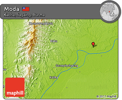 Physical 3D Map of Moda