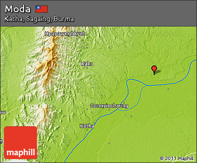 Physical 3D Map of Moda
