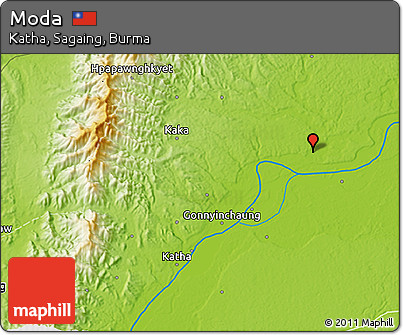 Physical 3D Map of Moda