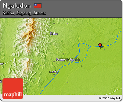 Physical 3D Map of Ngaludon