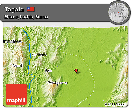 Physical 3D Map of Tagala