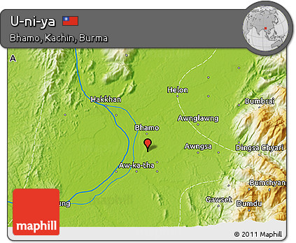 Physical 3D Map of U-ni-ya