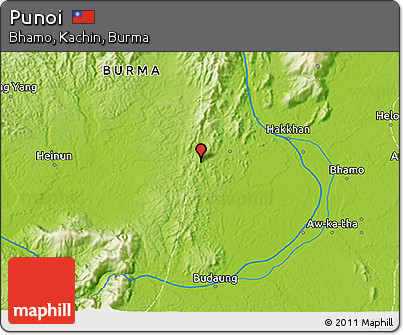 Physical 3D Map of Punoi