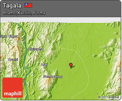 Physical 3D Map of Tagala