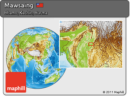 Physical Location Map of Mawsaing