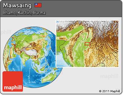 Physical Location Map of Mawsaing