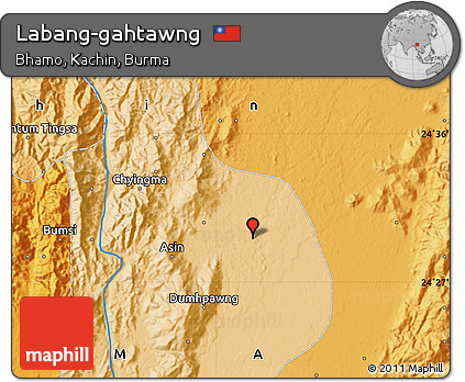 Political Map of Labang-gahtawng
