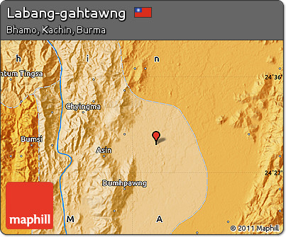 Political Map of Labang-gahtawng