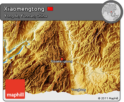 Physical 3D Map of Xiaomengtong
