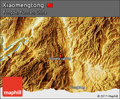 Physical 3D Map of Xiaomengtong