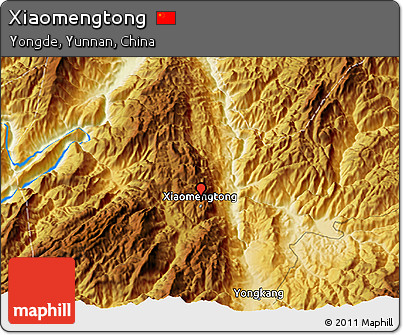 Physical 3D Map of Xiaomengtong