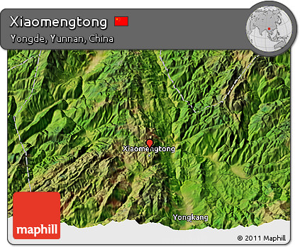 Satellite 3D Map of Xiaomengtong