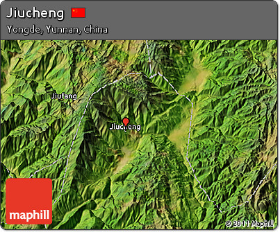 Satellite 3D Map of Jiucheng