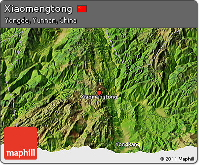 Satellite 3D Map of Xiaomengtong