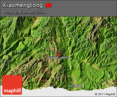 Satellite 3D Map of Xiaomengtong