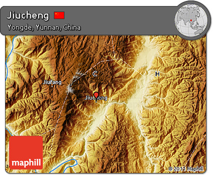 Physical Map of Jiucheng