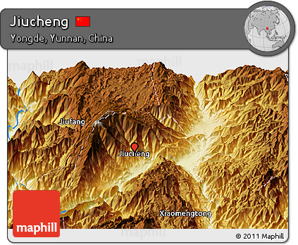 Physical Panoramic Map of Jiucheng