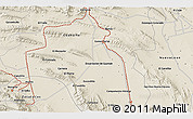 Shaded Relief 3D Map of the area around 24° 52' 30" N, 101° 4' 29" W