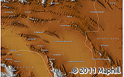 Physical Map of the area around 24° 52' 30" N, 101° 4' 29" W
