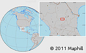 Gray Location Map of El Jagüey