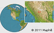 Satellite Location Map of the area around 24° 52' 30" N, 103° 37' 30" W
