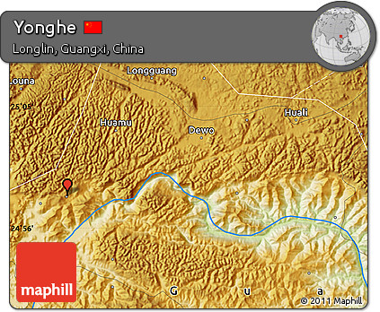 Physical Map of Yonghe