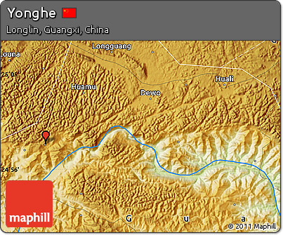 Physical Map of Yonghe