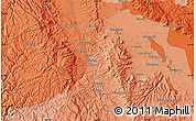 Political Map of the area around 24° 52' 30" N, 105° 19' 29" W