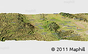 Satellite Panoramic Map of the area around 24° 52' 30" N, 105° 19' 29" W