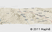 Shaded Relief Panoramic Map of the area around 24° 52' 30" N, 105° 19' 29" W