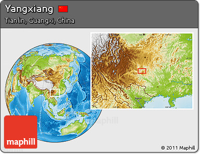 Physical Location Map of Yangxiang