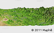 Satellite Panoramic Map of Plan de Oriente